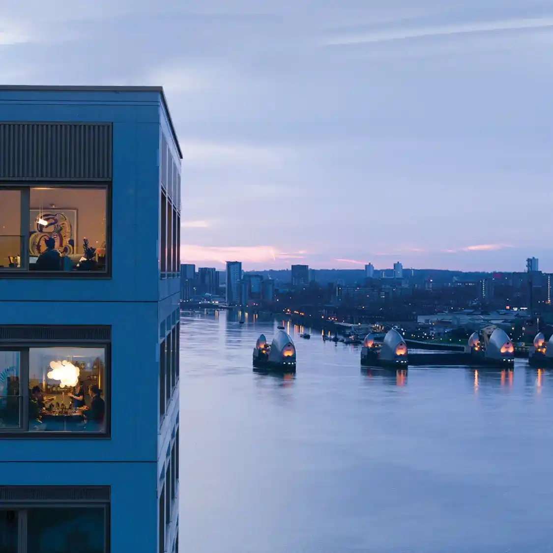 Riverscape Building River Thames View Riverscape Building River Thames View